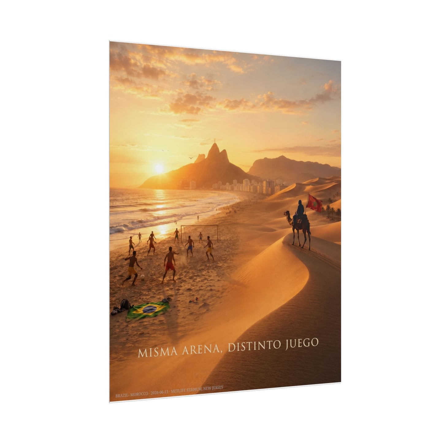 Same sand - Brazil vs Morocco (spanish edition)