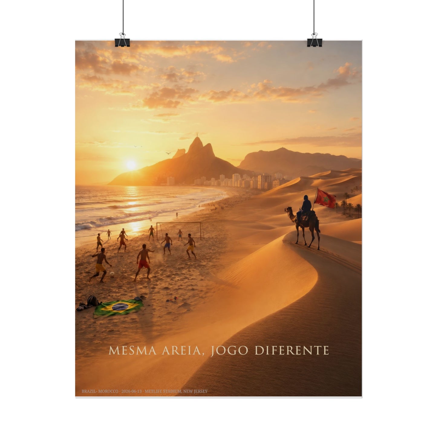 Same sand - Brazil vs Morocco (portuguese edition)
