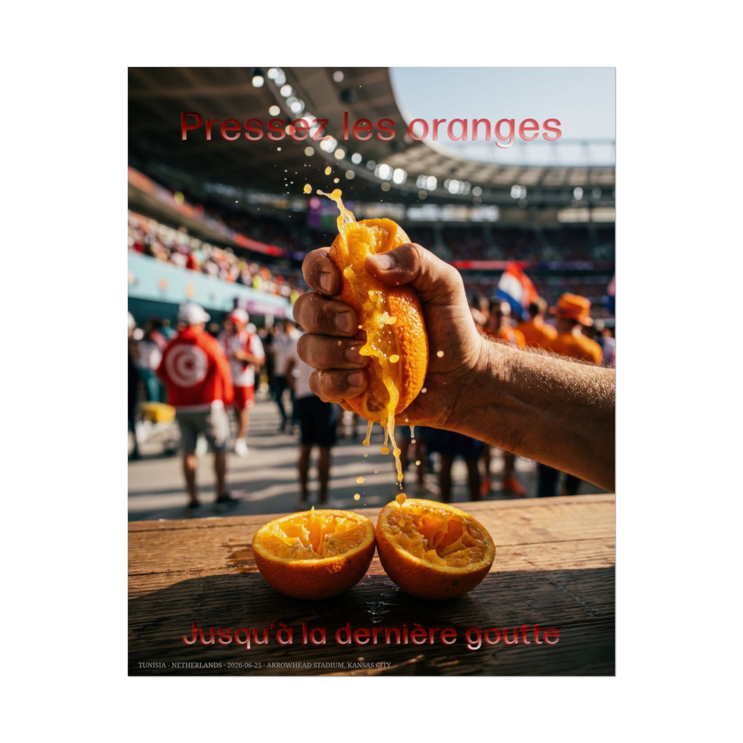 Pressing oranje - Tunisia vs Netherlands