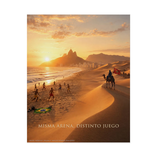 Same sand - Brazil vs Morocco (spanish edition)