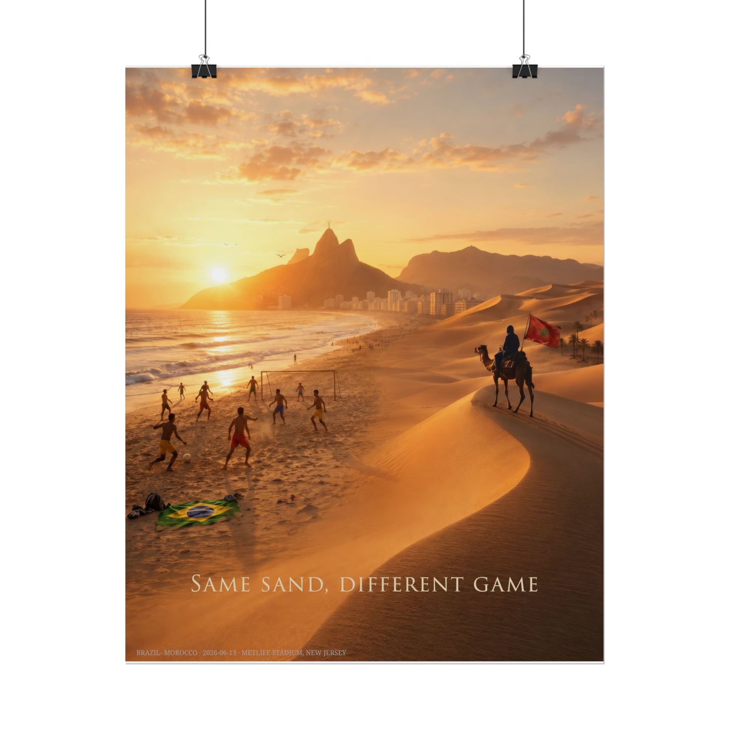 Same sand - Brazil vs Morocco