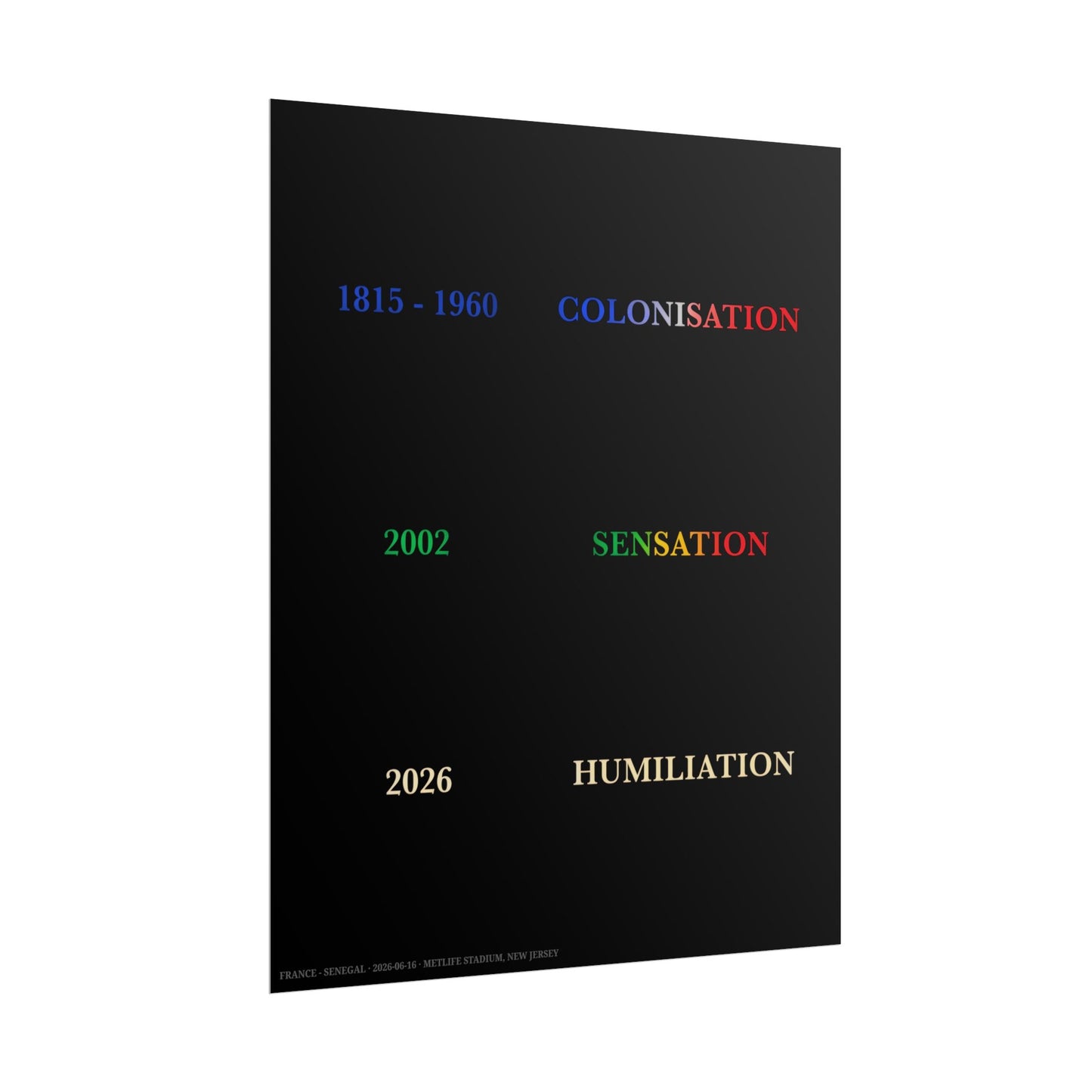 History - France vs Senegal (french edition)