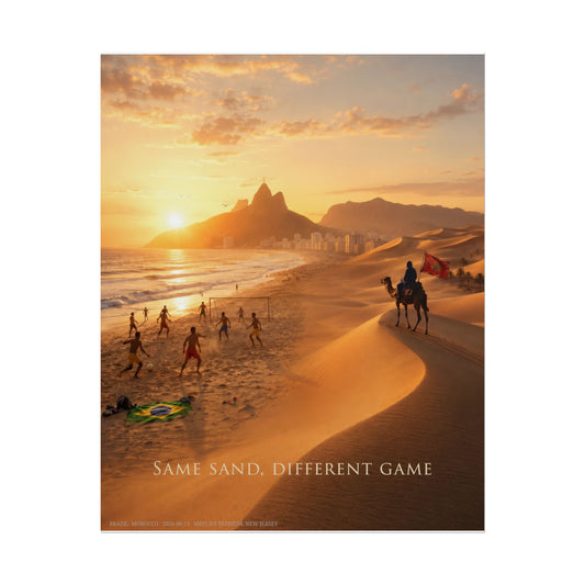 Same sand - Brazil vs Morocco