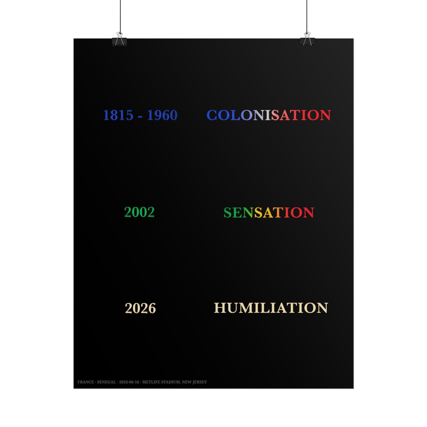 History - France vs Senegal (french edition)