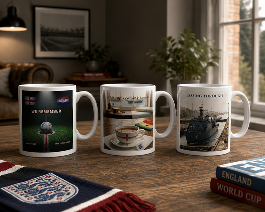 England 2026 Group Stage White Mugs Collection